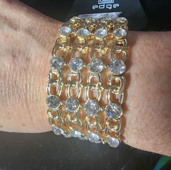 edge Jewelry - Rhinestone stretch Bracelet